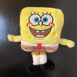 Vintage 2004 Spongebob Squarepants 8" Plush Doll - Collectable Stuffed Toy!